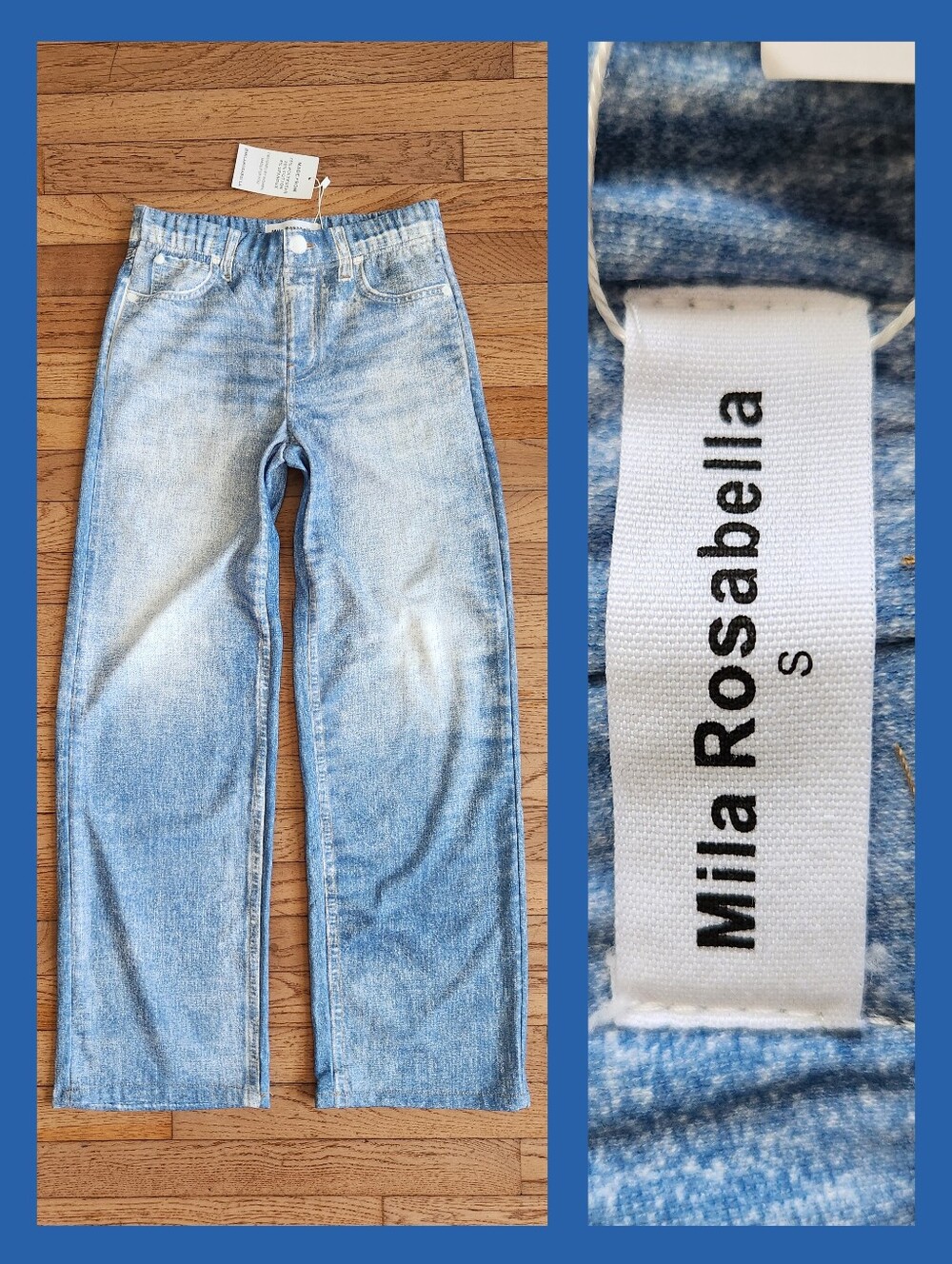 Womens Mila Rosabella Jean Sweatpants Size Small